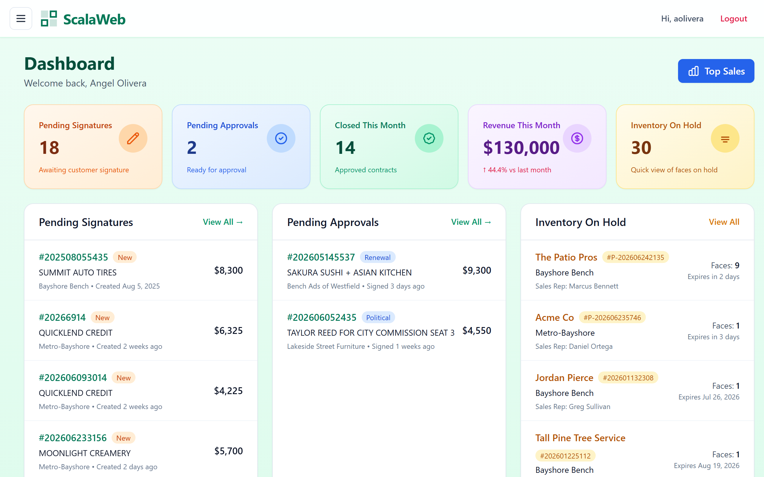 ScalaWeb 2.0 screenshot